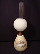 small antique 
Petrolium lamp 
in opaline.
 Fyn glasil 
work
