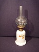 small antique 
Petrolium lamp 
in opaline.
presumably Fyn 
glass work
