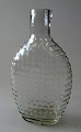 Flachmann, 
D&auml;nemark, 
19. 
Jahrhundert. 
Klarglas. H:. 
12.5 cm. 
Vermutlich 
Kastrup.&nbsp;