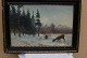 A. Lefelt, Öl 
auf leinwand. 
Winter-Szene 
mit Rotwild
Sign: A. 
Lefelt
Grösse mit 
Rahmen: 76 x 
...