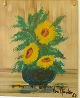 Von Gusiko geb. 
1923: 
Zusammenstellung 
der Blumen in 
einer Vase 
Design. Von 
Gusiko 80olie 
auf ...