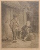 Ostade, Adriaen 
van (1610 - 
1685) 
Niederlande: 
Zwei Bauern 
bei einem 
Kamin. 
Kupferstich 
nach ...