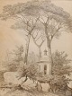 Møller, Jens 
Peter (1783 - 
1854) Dänemark: 
Eine Kapelle. 
Unsigniert. 
Blei auf 
Papier. 28,5 x 
...