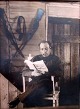 Memorabilia. 
Unbekannter 
Fotograf (20. 
Jahrhundert): 
Portr&auml;t 
eines Mannes 
auf dem Stuhl 
mit ...