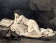 Tournier, 
Victor 1834 - 
1911) 
Frankreich: 
Maria 
Magdalena. 
Tusche auf 
Papier. 
Signiert: 
Tournier ...