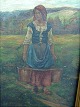 
Französisch 
Gemälde Frau 
mit Kühen
Höhe: 46 
Breite: 54 cm
Ziele sind 
inkl.. Rame
