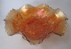 Amerikanische 
gedrückt 
Glasschale, 
orange 
irriseret, 20. 
Jahrhundert. 
Dekoriert mit 
Blätter und ...