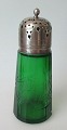 Deutsche zucker 
streudose in 
grünem Glas mit 
Gravuren, Art 
Deco, um 1920. 
Mit Deckel aus 
...