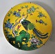 Japanische 
Porzellanschale, 
20. Jh. 
Handgemalte 
Polychrom 
dekoriert mit 
Vögeln und 
Blumen. Dia: 
...