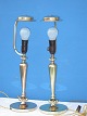 Pair bronze 
table lamps. 
Height 54 cm. 
New eletrity.