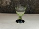 Holmegaard, 
Hørsholm, 
Weißweinglas 
mit urangrüner 
Schale, 10 cm 
hoch, 6,5 cm 
Durchmesser, 
...