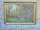 Gemälde Wald 
Szene von 
Aarhus Maler 
Viggo Stender 
1926 gemalt
H: 82 cm. L: 
121 cm