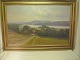 Gemälde Blick 
Himmelbjerget 
aus Silkeborg 
Zeichen Oluf 
Jensen geboren 
1871 gestorben 
...