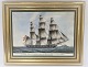 Bing & 
Gröndahl. 
Porzellan. 
Dänische 
Schiffsporträts.
 Bild der 
Fregatte 
"Friedrich der 
Siette". ...