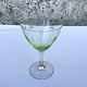 Holmegaard, 
Weißweinglas 
mit grünem 
Becken, 12 cm 
hoch, 7,5 cm 
Durchmesser * 
Einwandfreier 
Zustand *