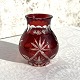 Böhmisches 
Glas, Rotes 
Glas mit 
Gravuren, Vase, 
10 cm hoch, 8 
cm Durchmesser 
* Perfekter 
Zustand *