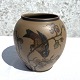 Bornholmer 
Keramik, 
Hjorth, Vase 
mit Vögeln, 
15,5 cm hoch, 
15 cm 
Durchmesser, 
Nr. 214 * 
Schöner ...