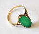 Ring aus 14 
Karat Rotgold 
mit grünem 
Turmalin, 
Dänemark des 
20. 
Jahrhunderts. 
Größe: 60. ...