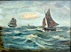 Luckmann, A. E 
(19./20. 
Jahrhundert): 
Schiffe auf dem 
Meer. Öl auf 
Leinwand. 
Unterzeichnet. 
60 x ...