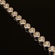 Tennisarmband 
aus 14 kt 
Weissgold mit 
34 Diamanten 
von je ca. 
0,03ct
L: 19cm