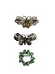 Vintage 
Schmetterlingsbroschen, 
Silber, 
darunter 925er 
Sterlingsilber 
plus Emaille.
Top ...
