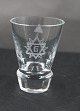 Dänische 
Logenglas oder 
Freimaurer Glas 
mit Symbolen 
verziert.
Schnapsglas 
mit "G" in ...