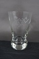 Dänische 
Logenglas oder 
Freimaurer 
Glas, Bierglas 
mit Symbolen 
verziert, auf 
rundem Fuß.
G im ...