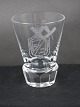 Dänische 
Logenglas 
Freimaurer 
Glas, 
Schnapsglas mit 
Symbolen 
verziert auf 
kantigem Fuß.
Zirkel ...