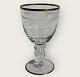Lyngby Glas, 
Schnapsglas, 
Möwenglas mit 
Schnitten und 
Goldrand, 8 cm 
hoch, 4 cm im 
Durchmesser ...