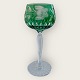 Böhmisches 
Kristallglas, 
Glas mit 
Blumenschliff, 
Grün, 19 cm 
hoch, 8 cm 
Durchmesser 
*Perfekter ...
