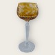 Böhmisches 
Kristallglas, 
Glas mit 
Blumenschliff, 
Gelb, 19 cm 
hoch, 8 cm 
Durchmesser 
*Perfekter ...