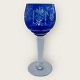Böhmisches 
Kristallglas, 
echtes 
Kristall, 
Portwein, blau, 
19 cm hoch, 8 
cm Durchmesser 
...