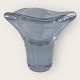 Skruf Glasbruk, 
Glasvase mit 
Rillen, 12 cm 
Durchmesser, 10 
cm hoch, 
signiert: 
Skruf.