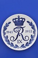 Gedenkteller 
König Frederik 
der 9. 
Regierungszeit 
1947-1972. 
Teller 5038, 
Durchmesser 18 
cm. ...