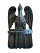 Antik, 
europäisches 
handgeschnitztes 
Wandornament / 
Löffelhalter in 
Form eines 
Pelikans, der 
...