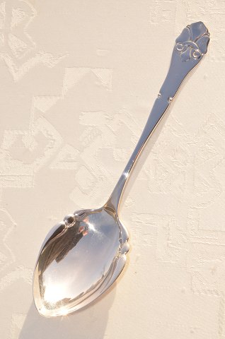 Danish silver cutlery French fleur-de-lis Serving spoon