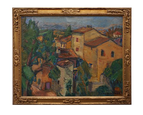 Karl Larsen, 1877-1977, landscape in France, dated 
1923