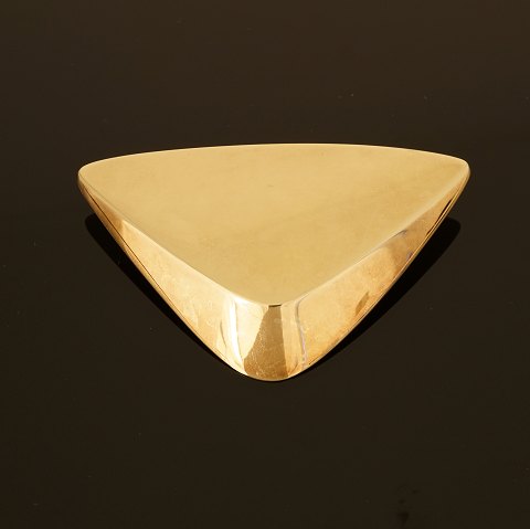 Hans Hansen: Broche. 14kt Gold. Masse: 4,4x6,7cm