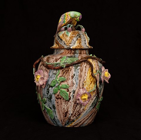 A Swedish Rococo potpourri jar. Marieberg circa 
1765. H: 35cm. D: 25cm