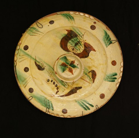 A large fischplate. Horsens, Denmark, circa 1760. 
D: 34cm