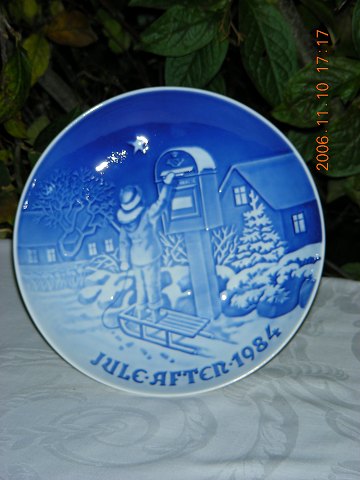 Bing & Grondahl Christmas plate from 1984
