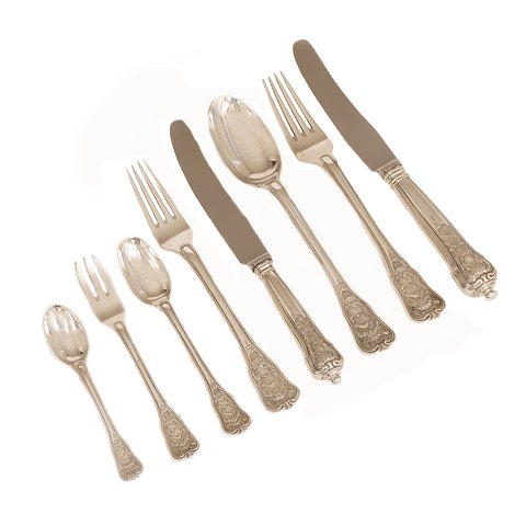 A. Michelsen, Copenhagen: A sterlingsilver 
"Rosenborg" cutlery for 12 persons. (106)