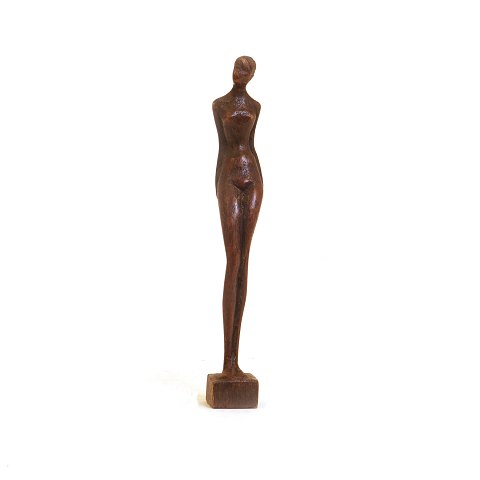 Otto Pedersen, 1902-95, Holzfigur. Signiert. H: 
19,5cm