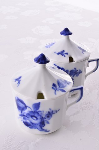 Royal Copenhagen Blaue Blume eckig  Senfdose 8586