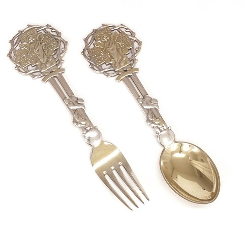 Christmas spoon and fork 1914