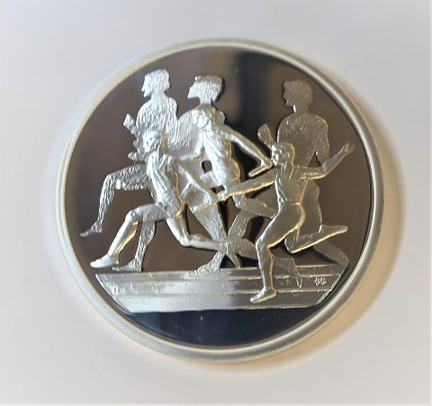 Griechenland. Silber 10 Euro Olympiade 2004. Staffellauf