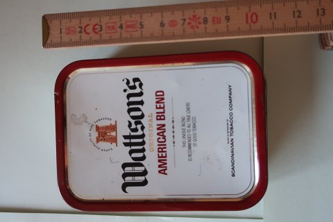 Schachtel aus Metal von Wattsons original anmerican Blend
L: 10ccm