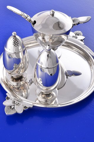 Georg Jensen Silber 5 Teilige Menagerie Kaktus 629