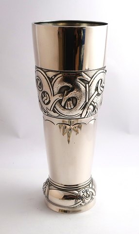 Thune, Norwegen. Silbervase (830). Höhe 25 cm.