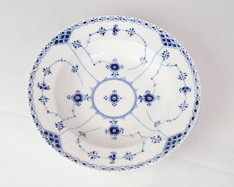 Tiefer Teller – Nr. 1/659 – Porzellan – Blaue Gerippt Halbspitze – Royal Copenhagen